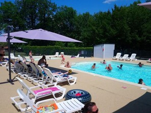 Pool - Cozy mobile home, pets welcome - 4 guests (La Chapelle-Aubareil)