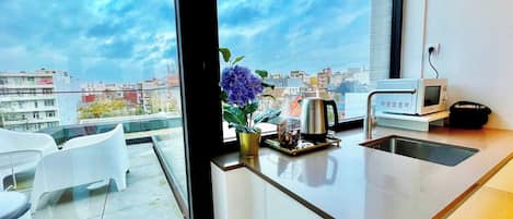 Appartement | Cuisine privée | Produits de nettoyage