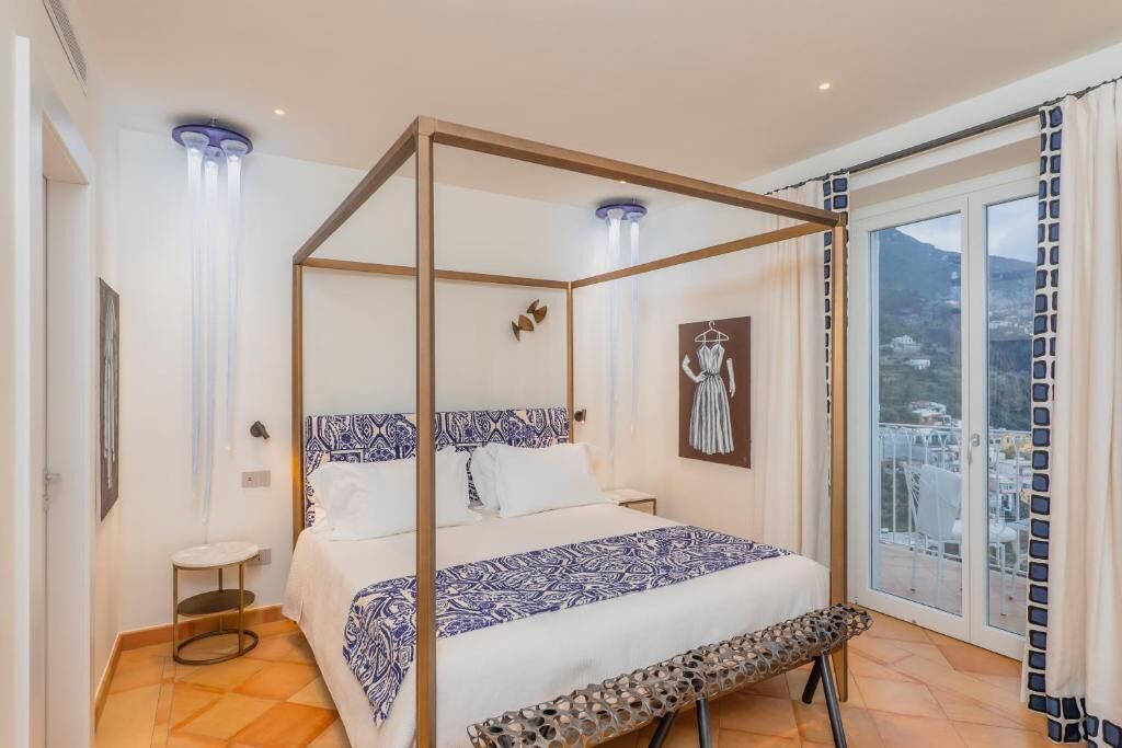 Kamar Double Deluks, balkon, pemandangan laut