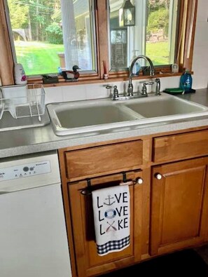 Private kitchen - Spacious 5-bedroom lake house in Standish, ME (Standish)