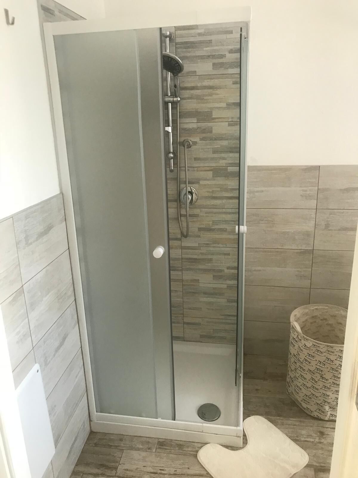 Dusche, Haartrockner, Bidet, Handtücher