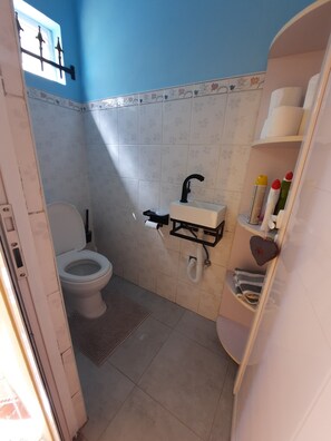 Shower, towels - Rented apartment for 4 people, about 15 minutes from the beach. (Cap malheureux)