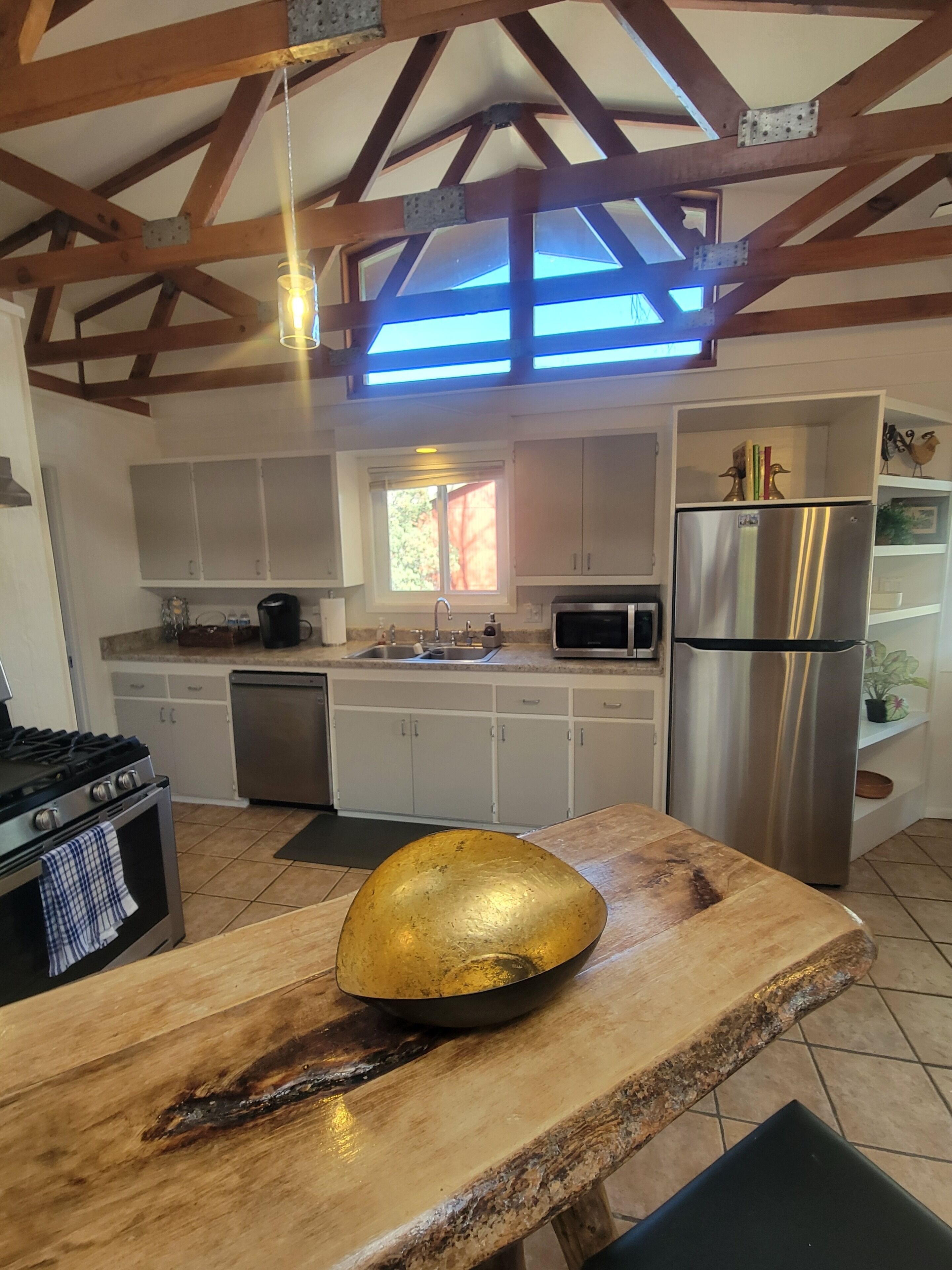 Microwave, oven, stovetop, dishwasher