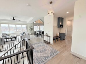 House, Multiple Beds, Hot Tub (The Blue Sapphire) | Living area - The Blue Sapphire - Dock, Hot Tub & Fire Pit (Sunrise Beach)