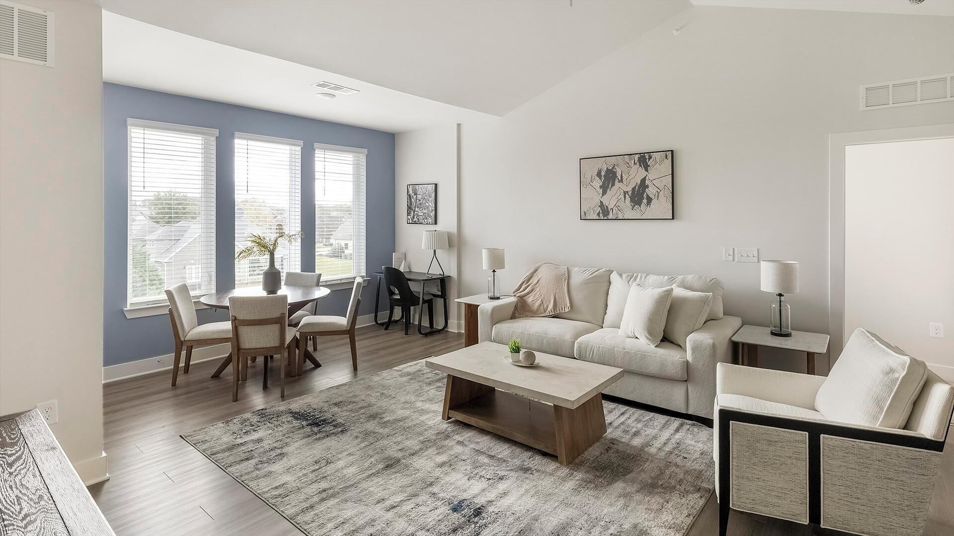 Standard Apartment (2 Bedrooms) | Living area | 50-inch TV with digital channels