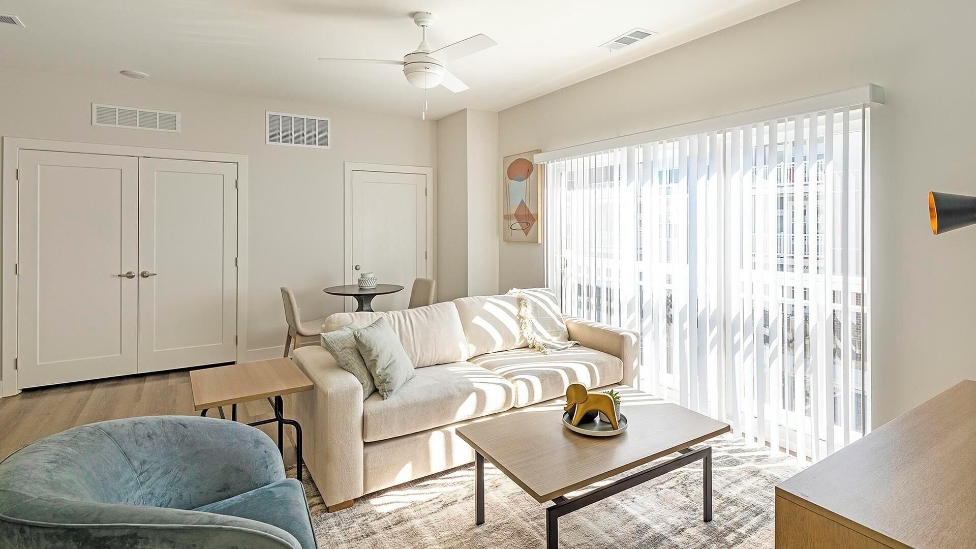 Apartment (1 Bedroom) | Living area | 50-inch TV with digital channels