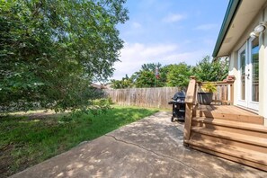 Terrace/patio - Cozy Round Rock Retreat 3BR Home Near Austin (Round Rock)