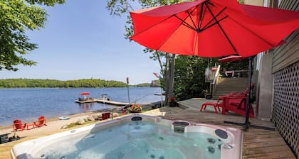 Luxury Cottage Compound in Parry Sound. Deep water docking and Sandy Beachfront!