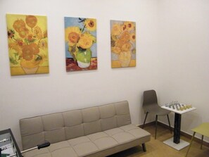 Living area - Suite with private relaxation area, mood lighting, and music – near Pompeii. (Sant'Antonio Abate)