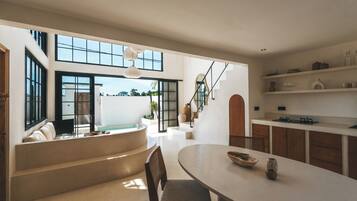 Romantic Villa, Pool View | In-room dining