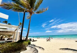 Condo, 1 Bedroom, Balcony | Beach - Beachfront 1BR , Playa Turquesa, Beach Access (Punta Cana)