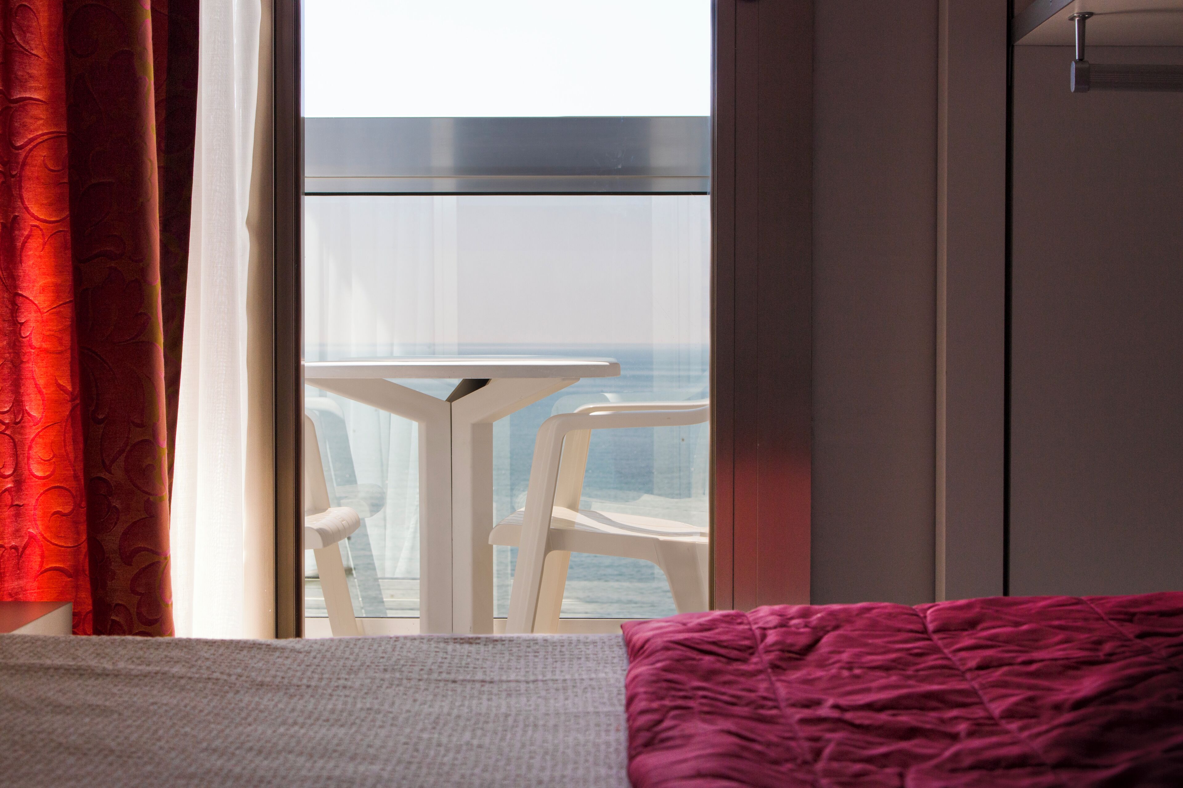 Basic Double Room, Balcony, Sea View | Egyptian cotton sheets, premium bedding, memory-foam beds, in-room safe