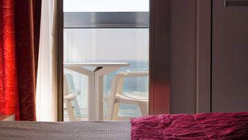 Basic Double Room, Balcony, Sea View | Egyptian cotton sheets, premium bedding, memory-foam beds, in-room safe