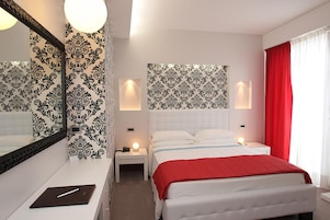 Basic Double Room, Balcony, Sea View | Egyptian cotton sheets, premium bedding, memory foam beds, in-room safe