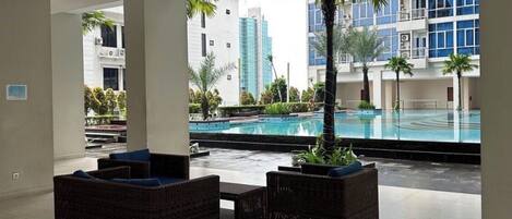 Indoor pool, outdoor pool