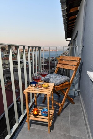 Apartment, 1 Bedroom, Smoking | Balcony - Bosphorus View Private Terrace Taksim Cihangir Apartment (Istanbul)