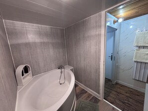 Towels, soap, toilet paper