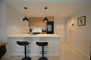 Fridge, microwave, dishwasher, toaster - Los Colibries 2003 - Two Bedroom Apartment, Sleeps 5 (Punta del moral)