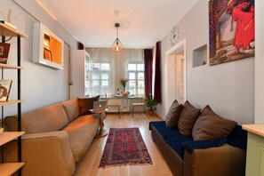 Apartment, 2 Bedrooms | Living room - Elegant Taksim Retreat 2BR Near Fish Market (Istanbul)