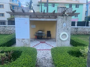 Terrace/patio - Cozy Penthouse Beach in Punta Cana, Apt 3 Bedrooms, 4 Bed-3 Bath-Pool-BBQ-AC (Punta Cana)