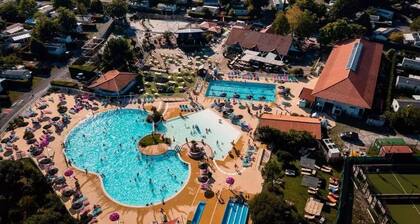 Mobile home 6/8 pers - Camping 4★ La Réserve Gastes, direct access lake & pool