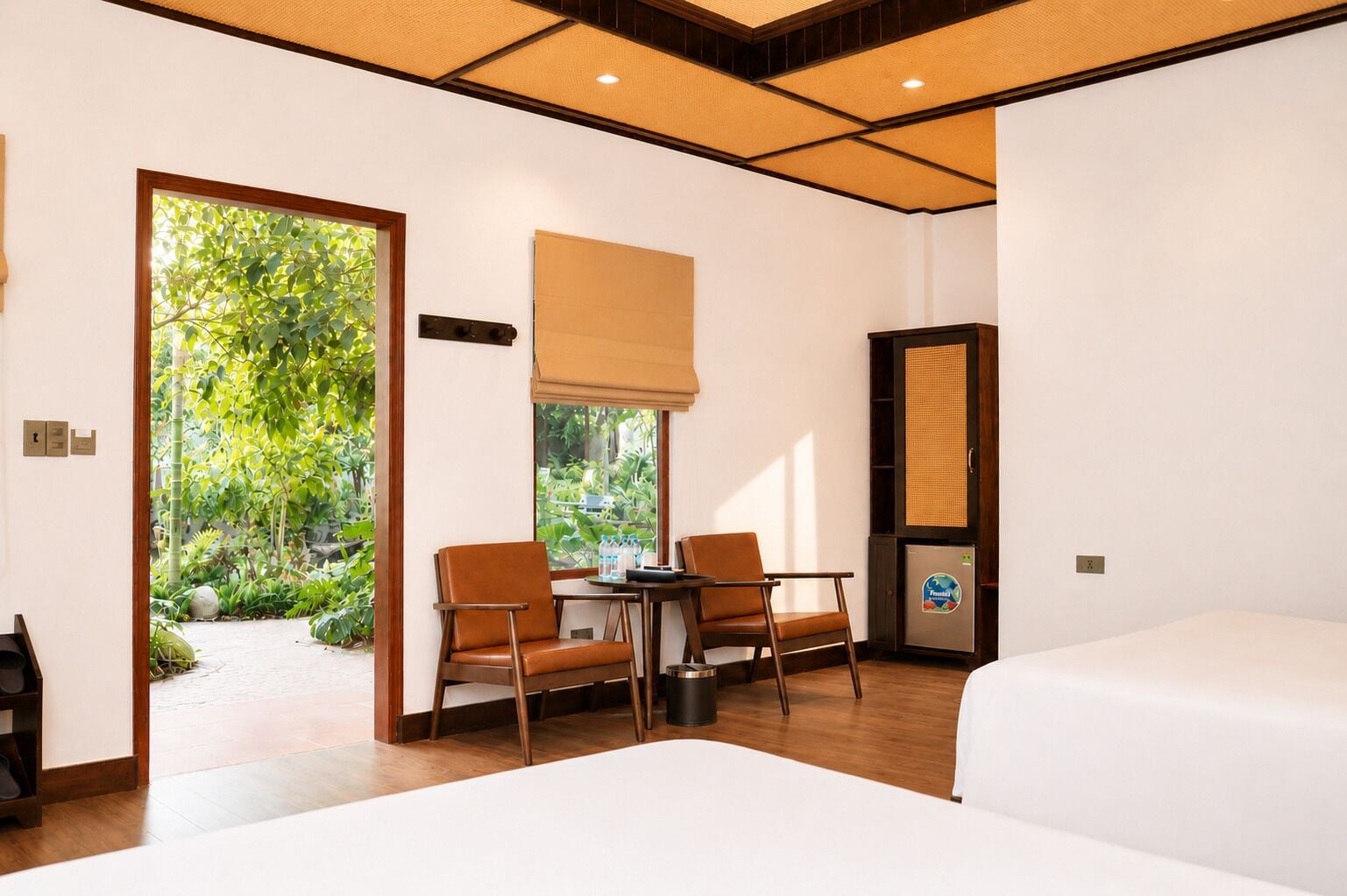 Minibar, wifi gratis y ropa de cama 