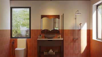 Deluxe Double Room, Mountain View | Bathroom