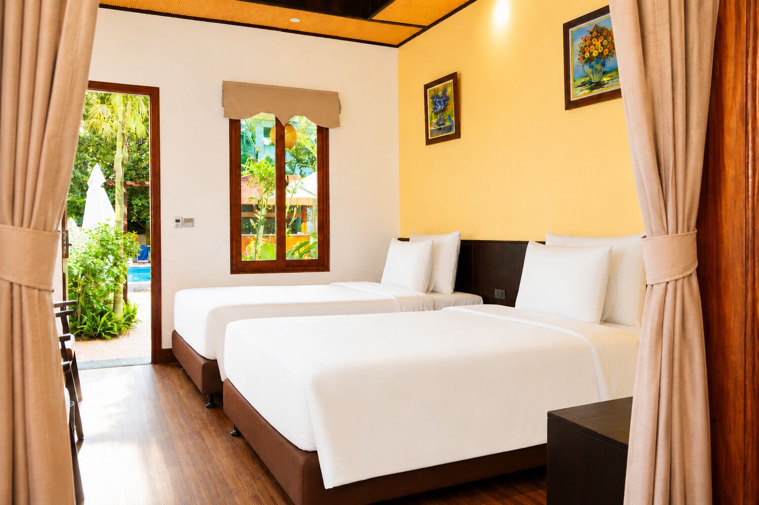 Minibar, wifi gratis y ropa de cama 