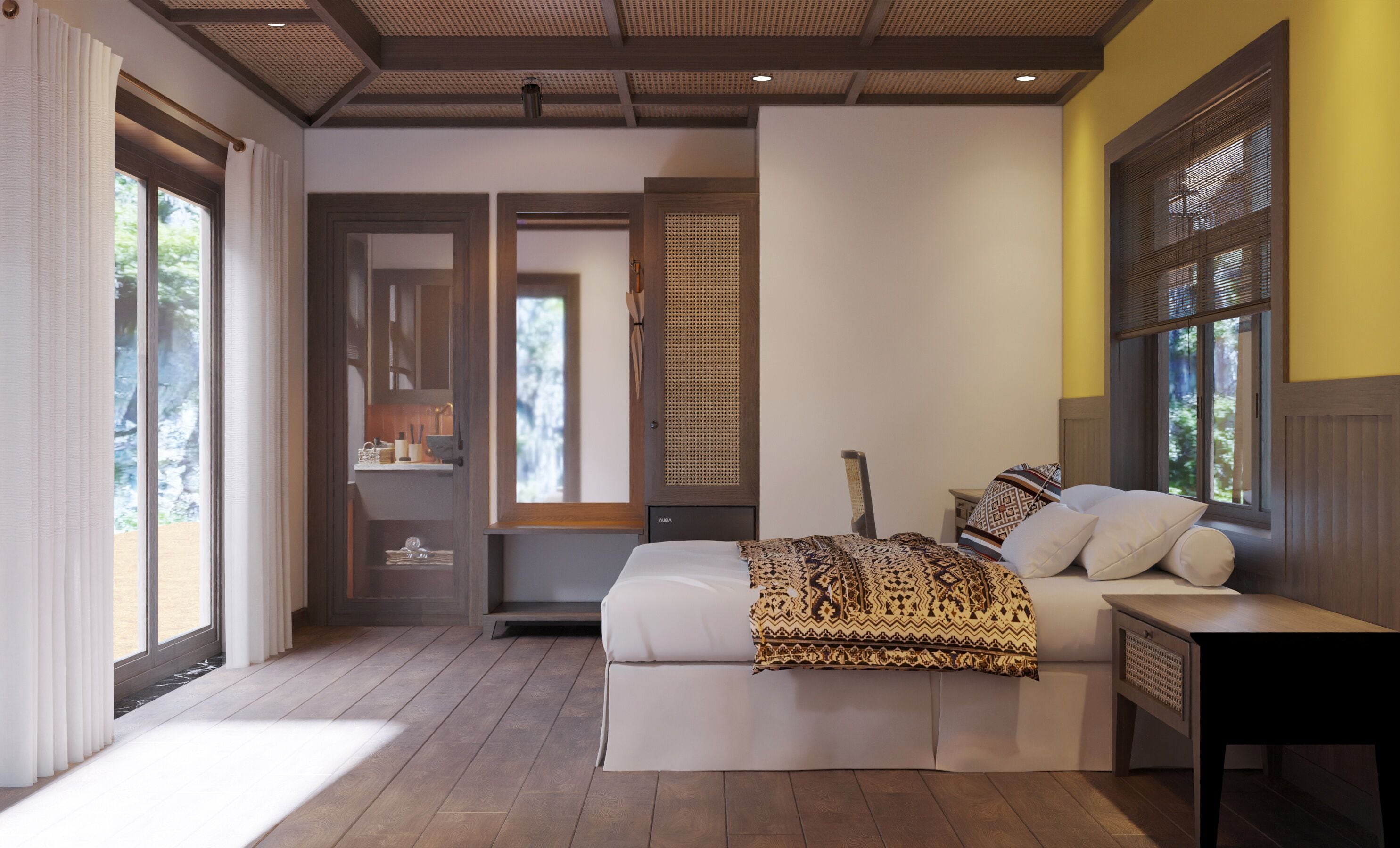 Minibar, wifi gratis y ropa de cama 