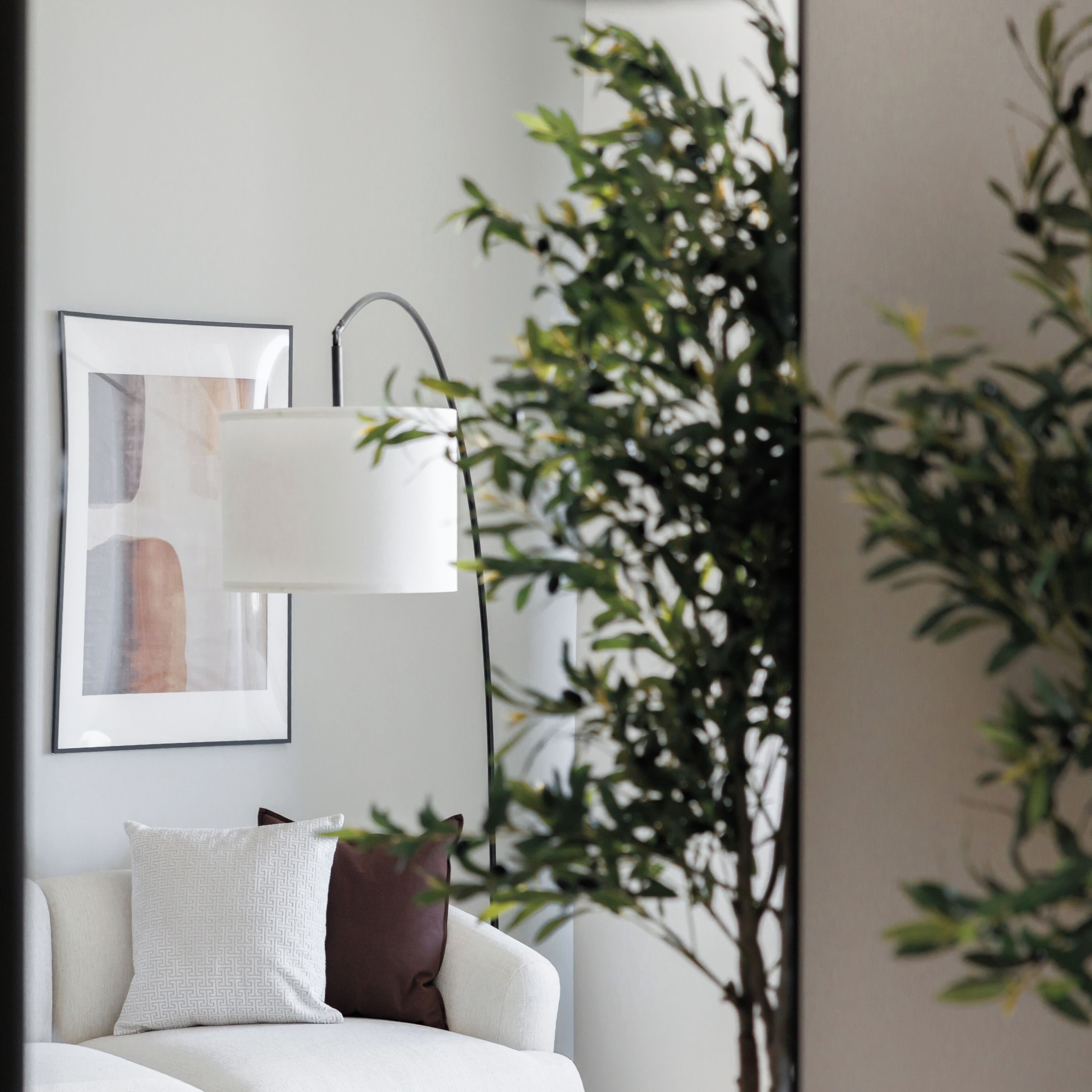 Luksus-lejlighed - balkon - byudsigt | Opholdsområde