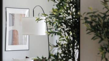 Luksus-lejlighed - balkon - byudsigt | Opholdsområde