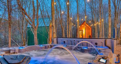 Modern Lux Tiny Cabins in Wooded Getaway w/Hot Tub