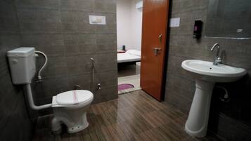 Towels, soap, toilet paper
