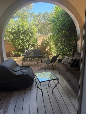 Terrace/patio - Studio with garden terrace in the heart of Propriano village (Propriano)