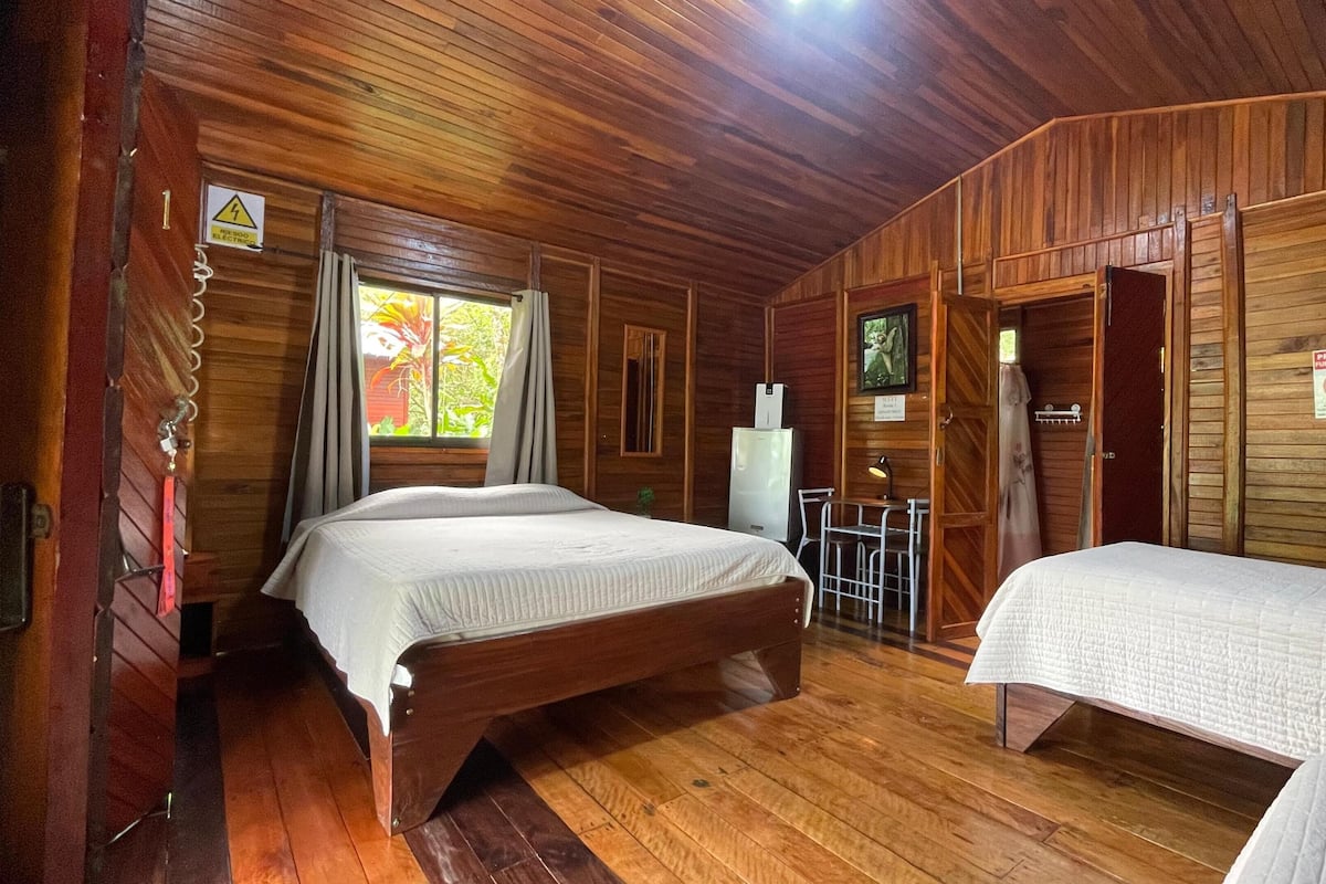 Cabaña familiar, vista al jardín