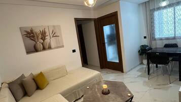 Appartement, 2 chambres, accessible aux personnes à mobilité réduite, fumeur | Aire de séjour