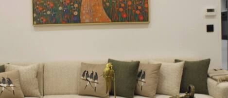Apartment, 2 Schlafzimmer, barrierefrei, Raucher | Wohnzimmer