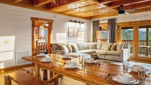 Living area - 8BR Lodge • Sleeps 38 • 2 Hot Tubs • Game Loft (Sevierville)