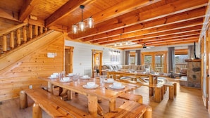 Dining - 8BR Lodge • Sleeps 38 • 2 Hot Tubs • Game Loft (Sevierville)