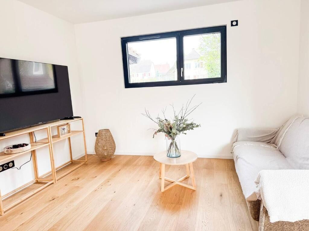 Deluxe appartement, uitzicht op tuin | Woonruimte