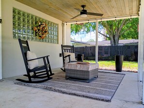 Terrace/patio - Cozy home, short walk to Indian River Lagoon! (Rockledge)