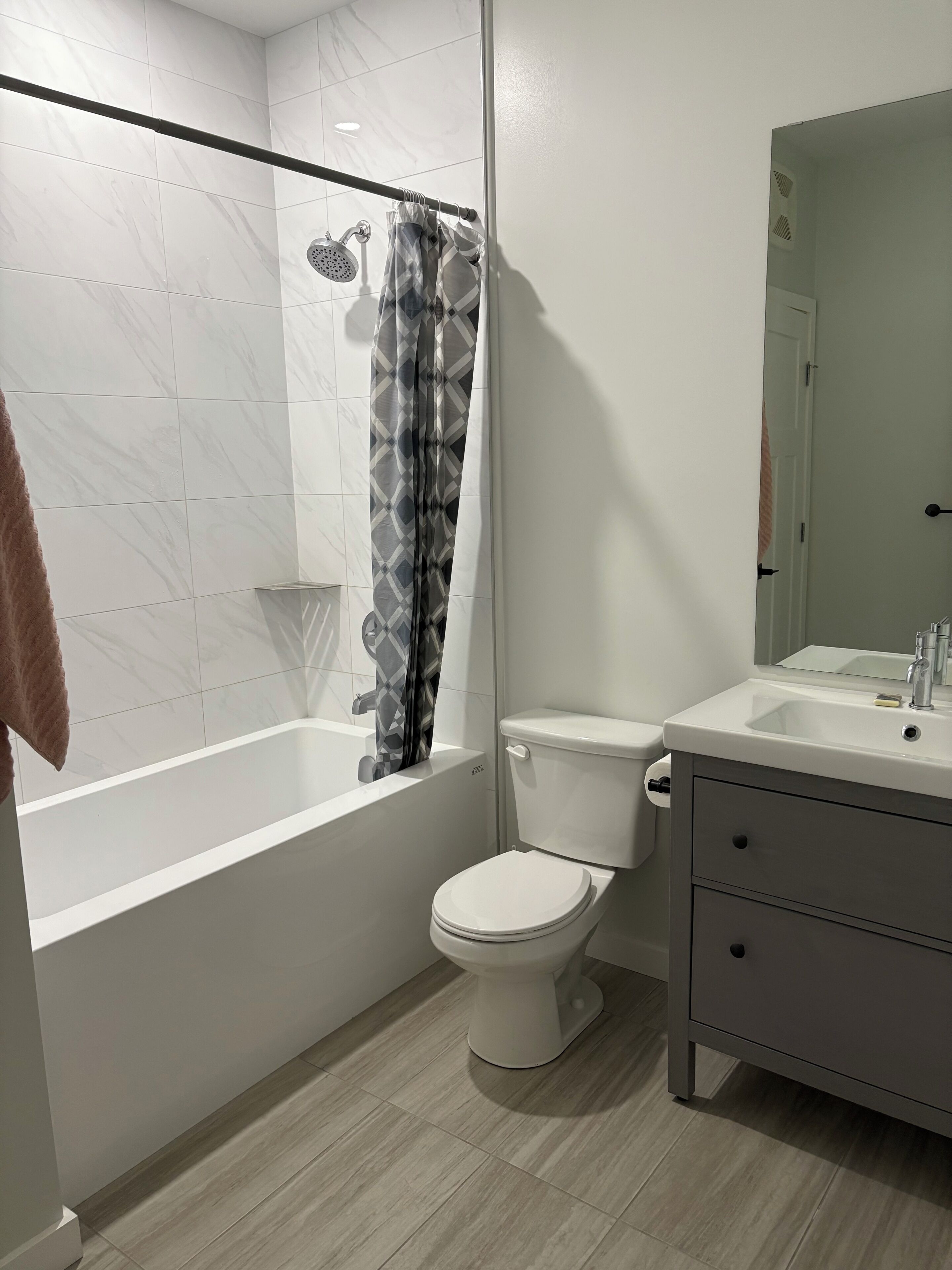 Towels, soap, toilet paper