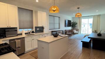 Microwave, oven, stovetop, dishwasher