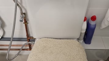 Huis, 2 slaapkamers, uitzicht op tuin | Badkamer