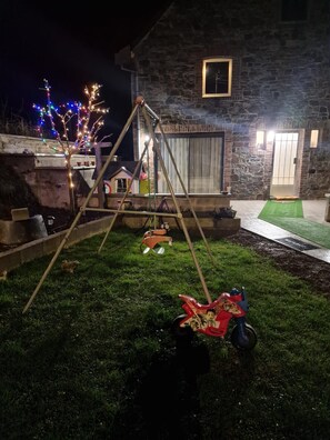 Ferienhaus, 2 Schlafzimmer, Gartenblick | Kinderbereich