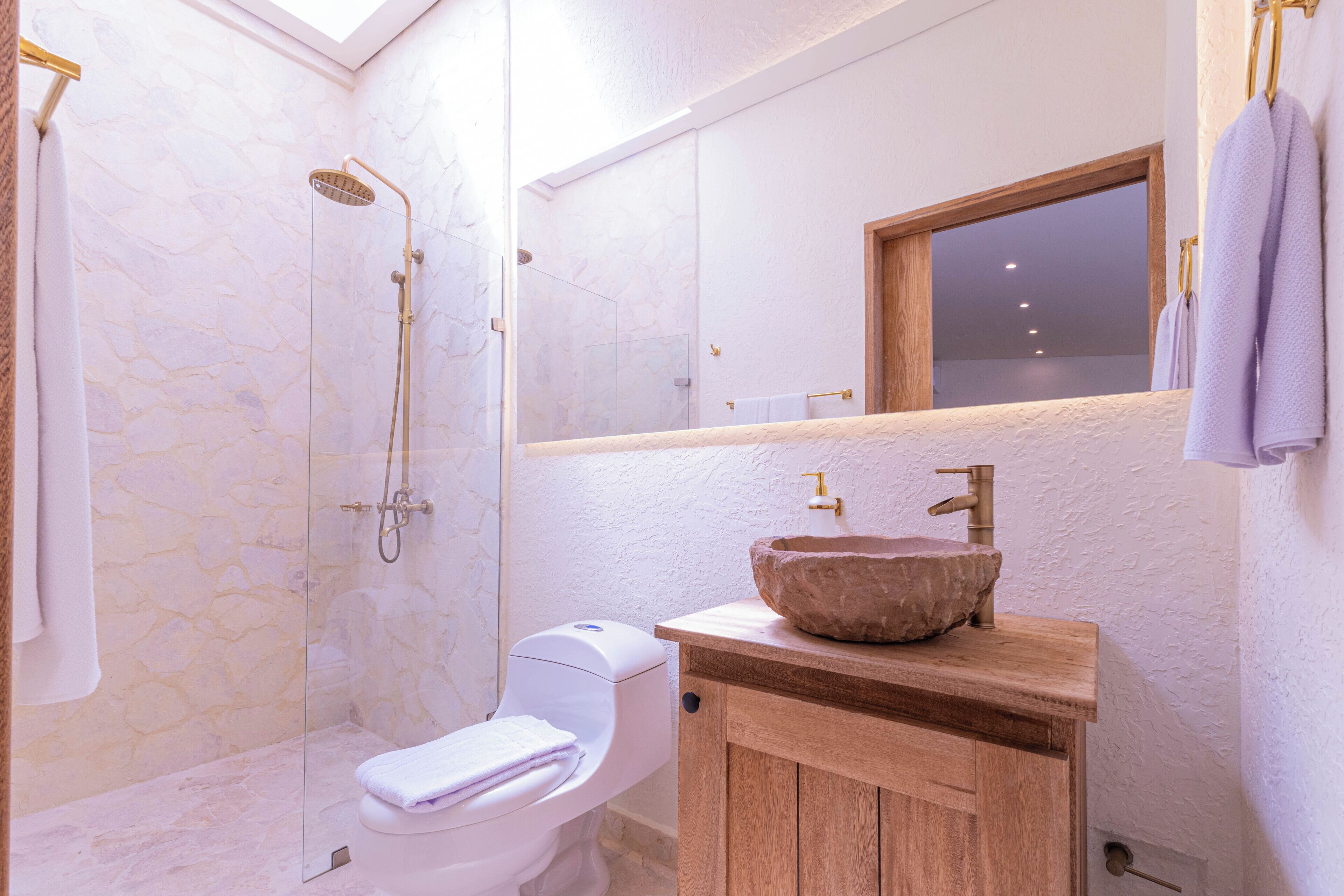 Familien-Loft | Badezimmer | Dusche, Haartrockner, Handtücher, Seife