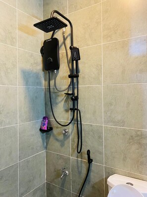 Towels, soap, toilet paper
