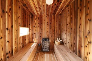 Villa, Balcony, Sea View | Sauna