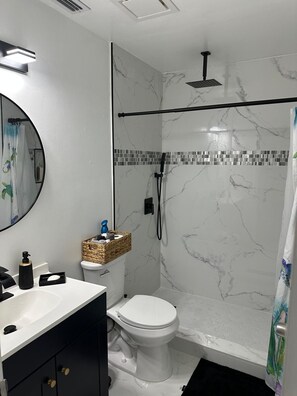 Shower, hair dryer, towels, soap - 3-bedroom house in pleasant Port Charlotte with cool AC (Port Charlotte)