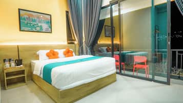 Deluxe Double Room, Balcony, City View